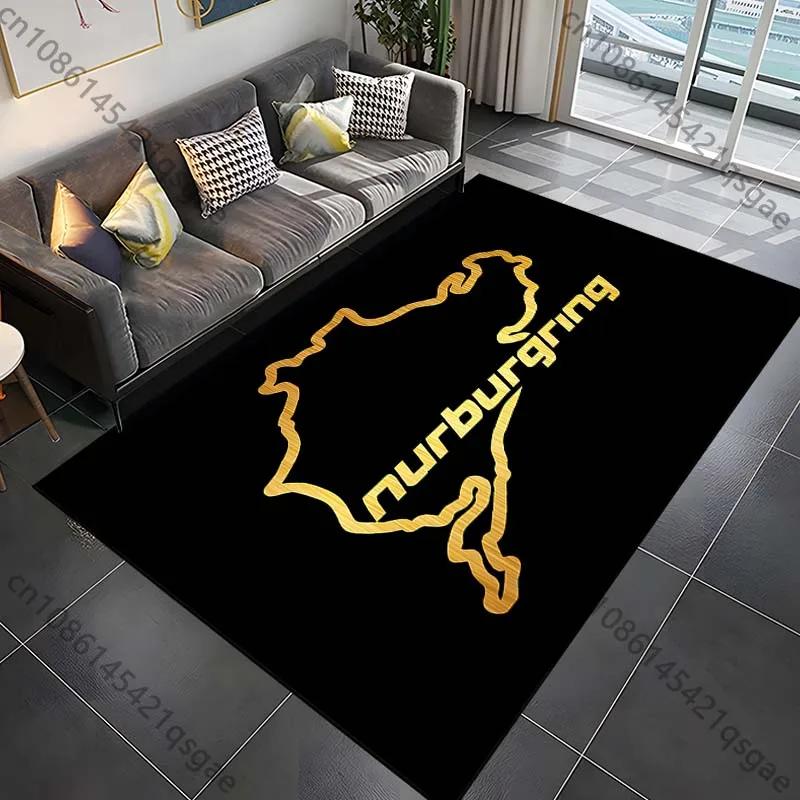 Nürburgring F1 Track Rug Bedroom & Living Room Carpet, Creative Door Mat & Home Decor Area Rug