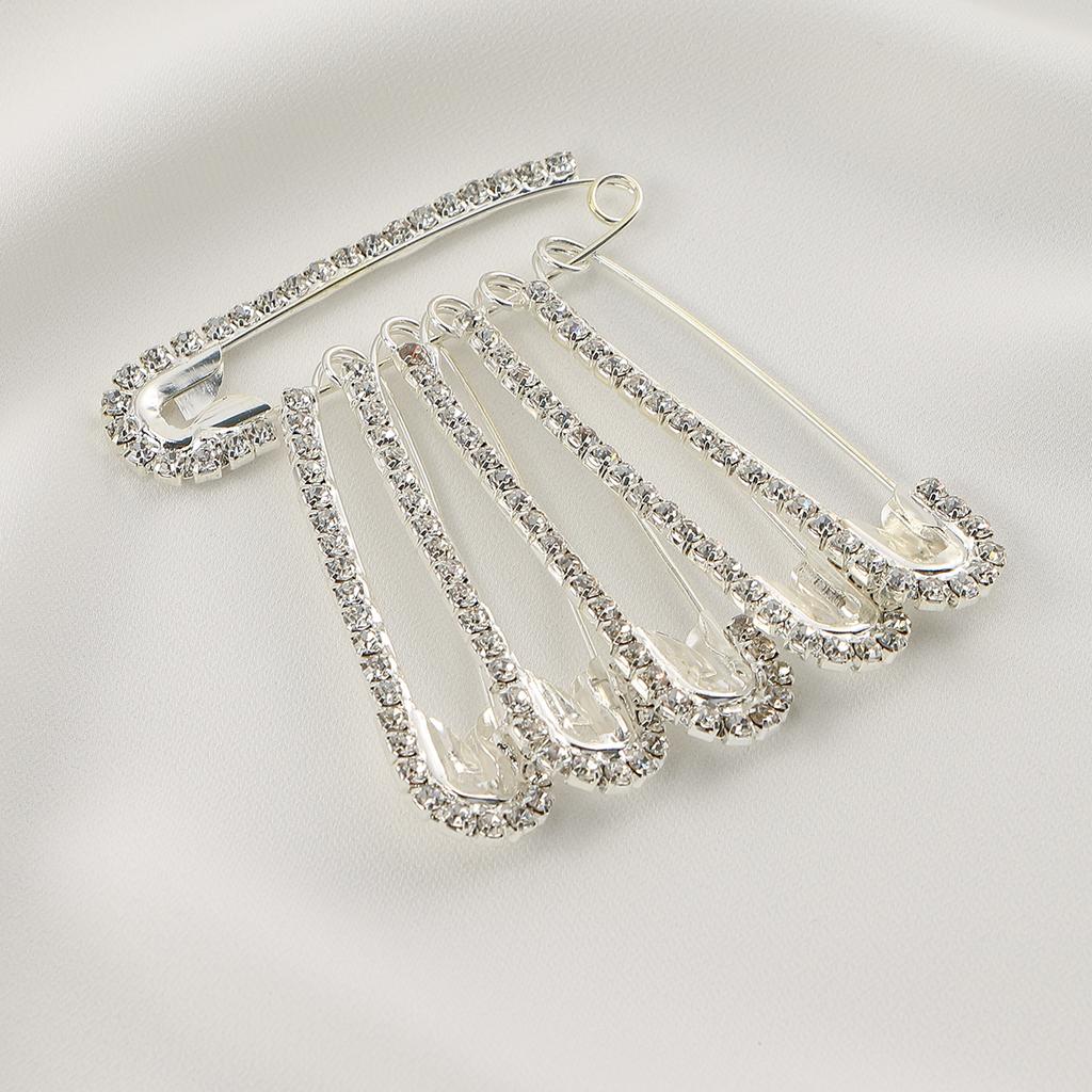 Women Hijab Scarf Brooch Pin Ladies Decorated Safety Pins Tighten Waist Jeans Pins Button Clothing Accessories