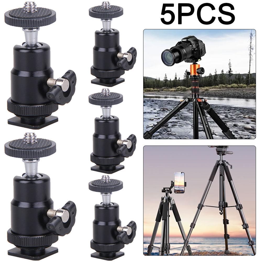 Tripod for GOPRO AluminumTripod Mount 1/4 Hot Shoe Adapter Metal Cradle Ball Head with Lock Camera Accessories 360 Degree