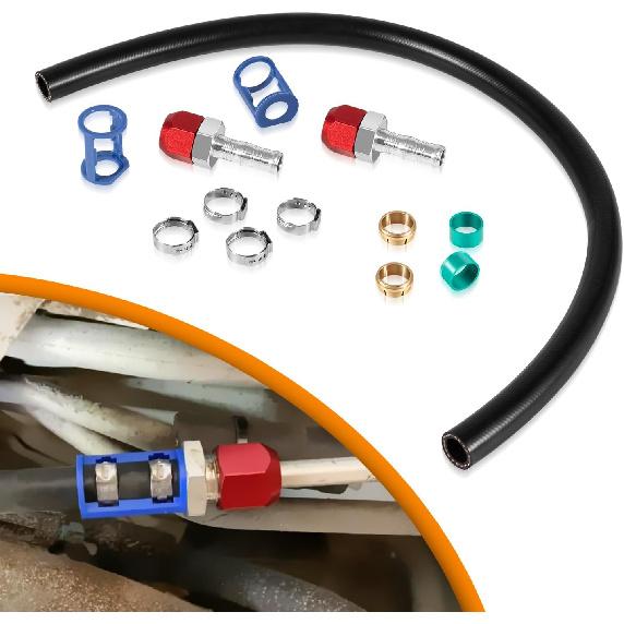 

800-670 A/C Line Splice Kit for 5/8” Line With No.10 Hose 24 Inches, Air Conditioning Repair Splice Connector Kit, Universal Fit for 5/8 Line to 800-670 for 5/8in