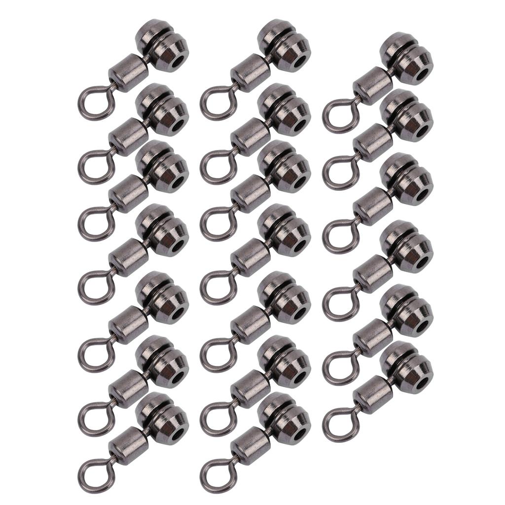 20pcs Copper Enhanced Version European Type Swivel Hook Gear Connector Fishing EquipmentL