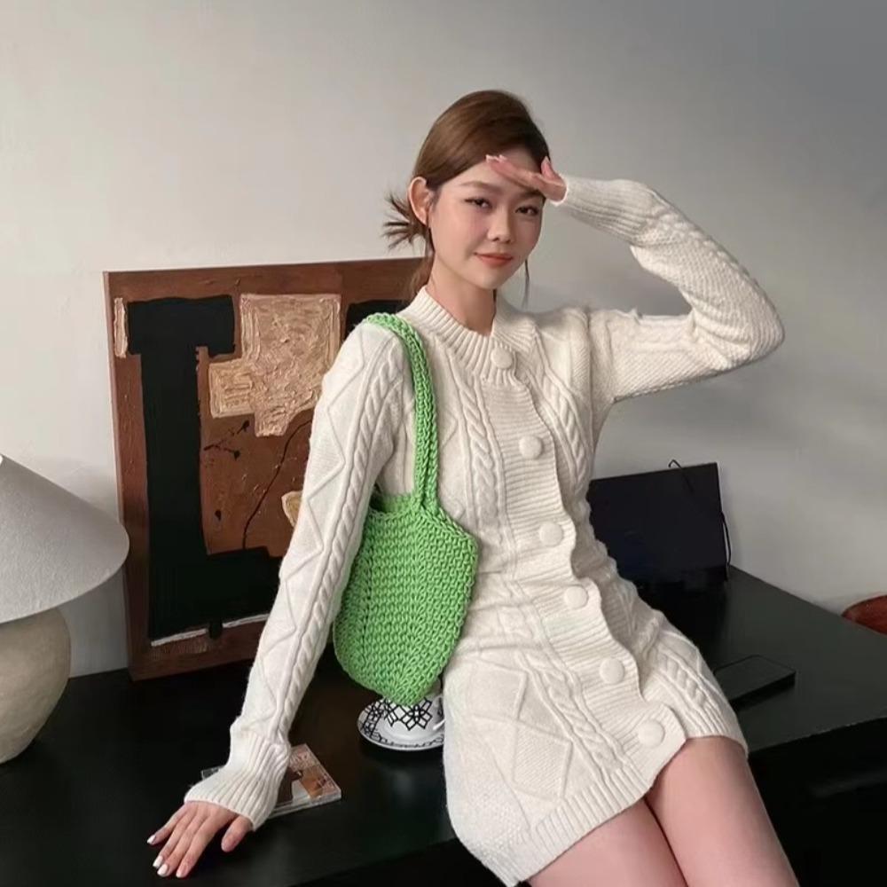 Retro Weaving Hand Bag Crochet Shoulder Bag Shopping Bag Beach Bag for Women  for Vacation