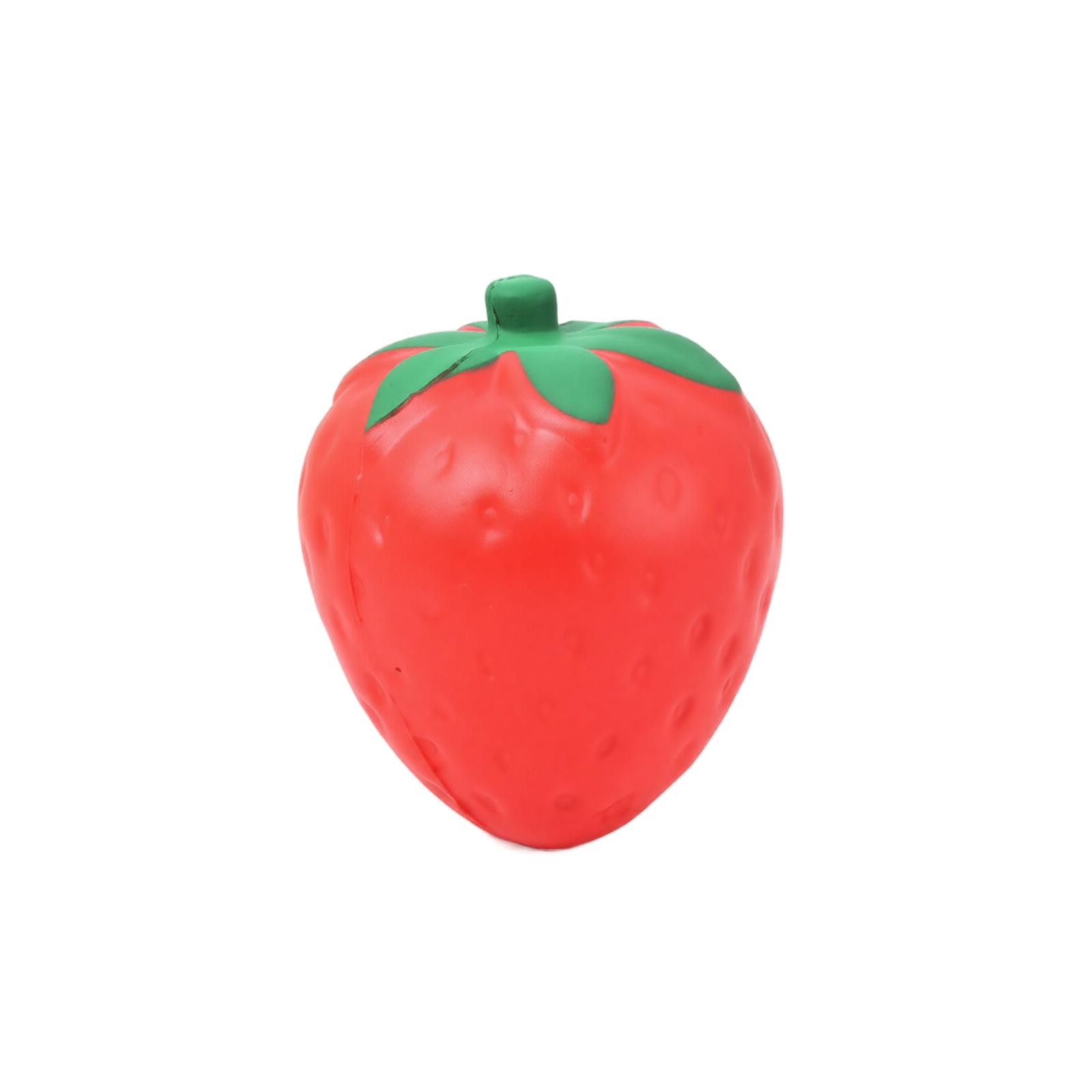 Strawberry Shaped Stress Relief Toy Soft Squeeze Squishy Toy for Office Desk Handheld Stress Reduction and Anxiety Relief 12cm Size One Size