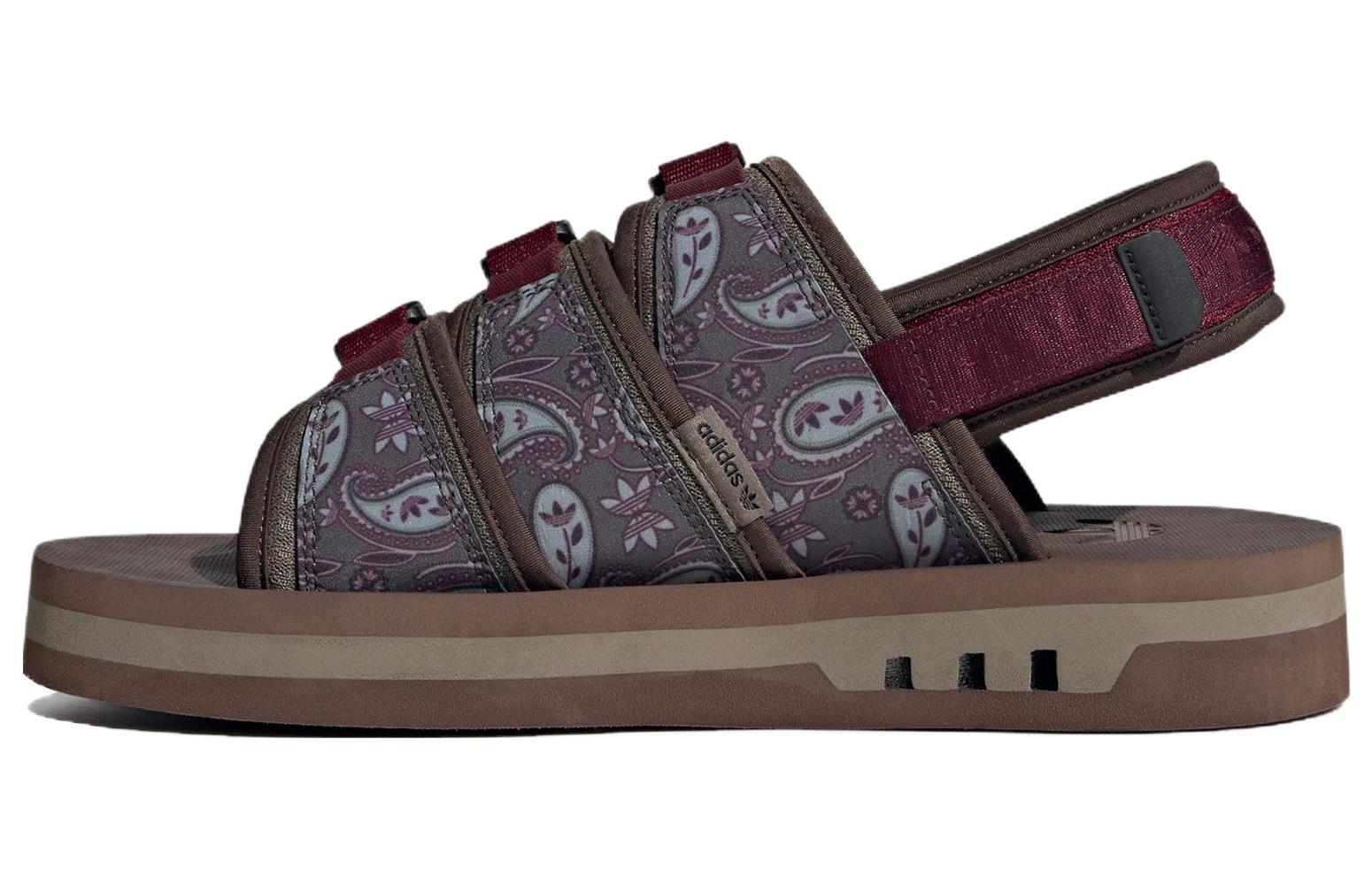 Adidas Originals AdiSTRP Sandals  Burgundy Brown  IG3495 43