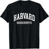 Harvard Massachusetts - Distressed Design Print - Classic T-Shirt