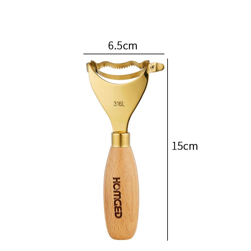 Kitchen 304 Stainless Steel Peeler Corn Kernel Separator with Wooden Handle Potato Cucumber Grater Home Life Helper Tools