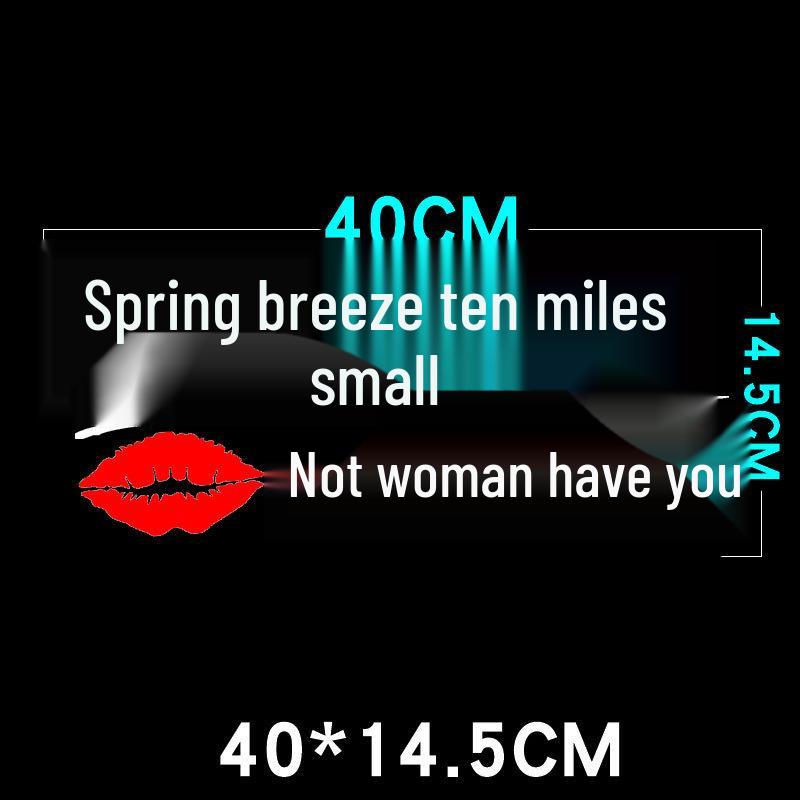 Creative Personality Reflective Car Door & Rear Window Sticker: 'A Wise Man Speaks Little'