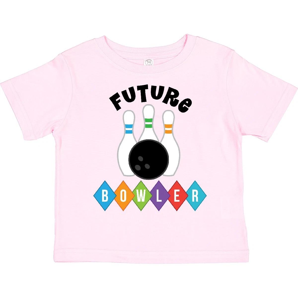 Inktastic Future Bowler Bowling Pins Toddler T-Shirt Bowl Team Kids Cute Childs 100
