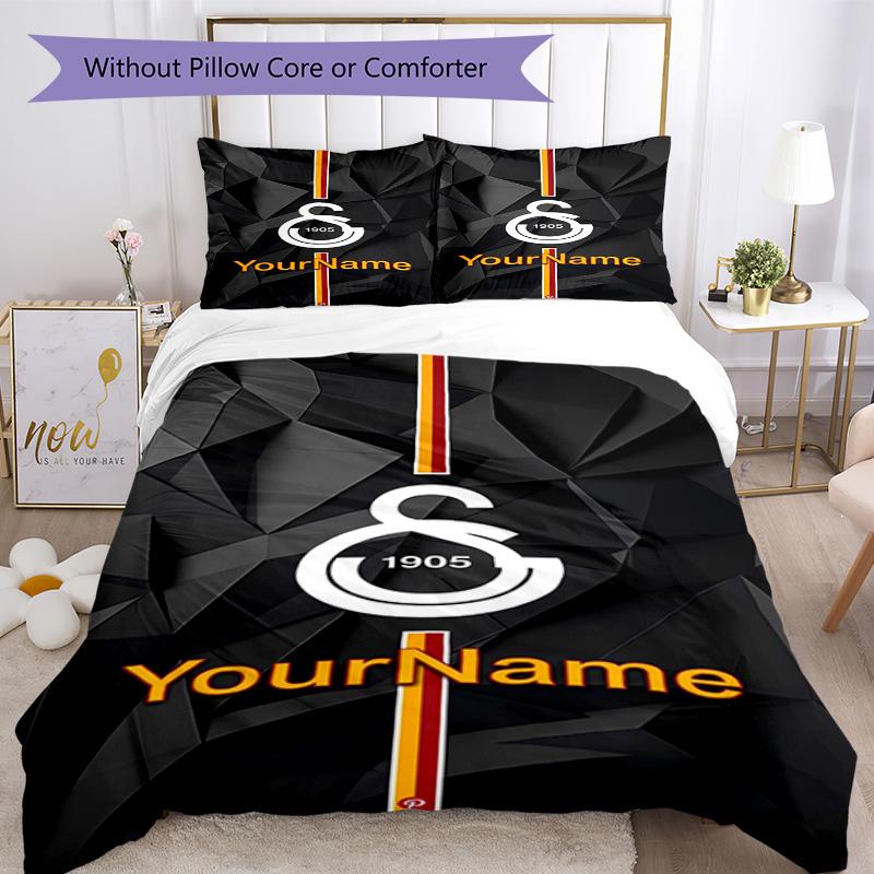 Galatasaray 90 Customize Your Name Bedding Set Breathable Duvet Cover with Pillowcases Home Decoration Birthday Gift