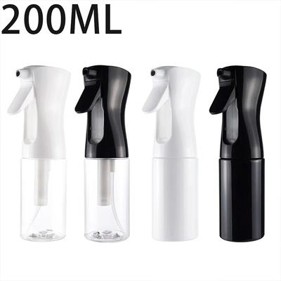Refillable Skin CareShowering Pets Black 200ML Empty Spray Bottles Continuous Spray Bottle for Hair Spray Water Bottle Fine Mist