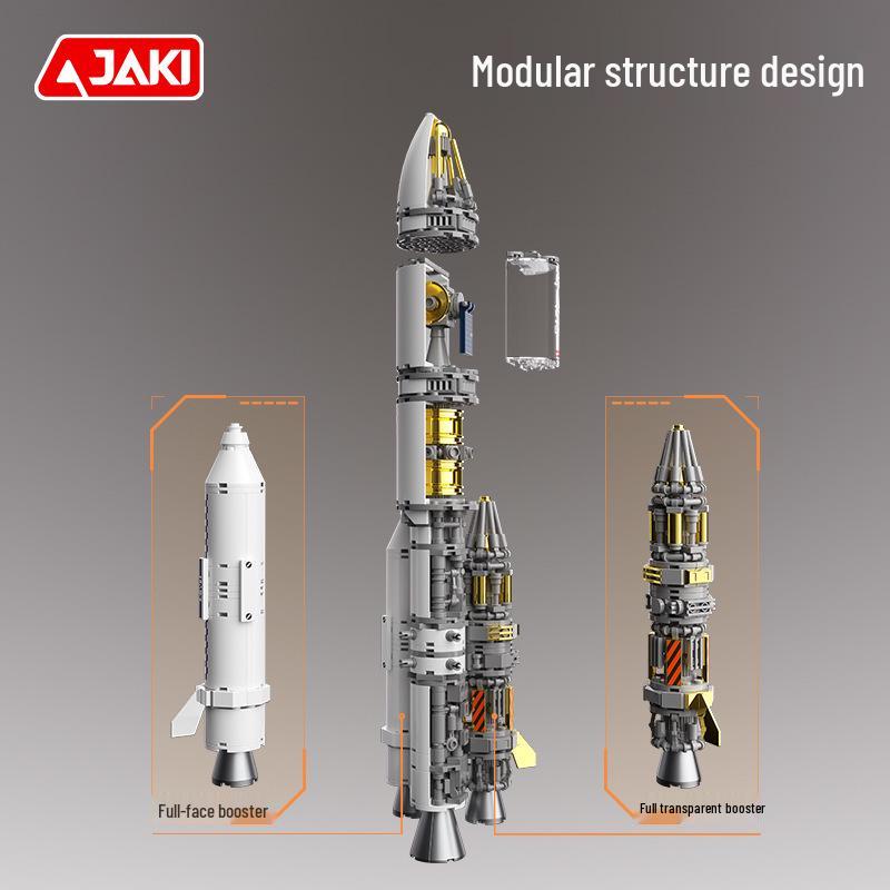 Jiaqi JK8511 Dawn Space Rocket Collector's Edition Building Blocks - Educational Toy for Boys' Birthdays