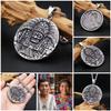 Retro Vintage Mayan Aztec Pendant Necklace Chain Unisex Men Women Fashion Gothic Amulet Talisman Jewelry Party Gift