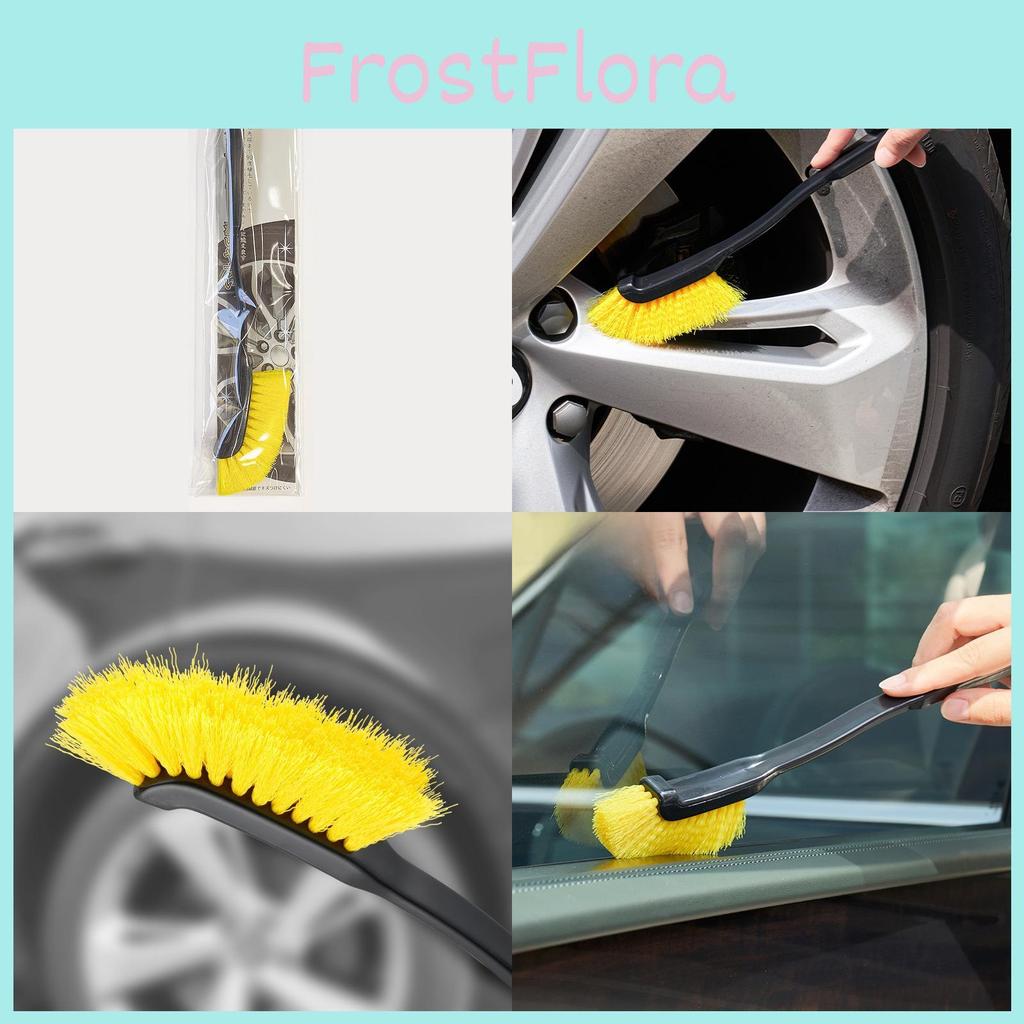 Soft Bristle Nylon Car Wheel Brush For Interior And Exterior Cleaning