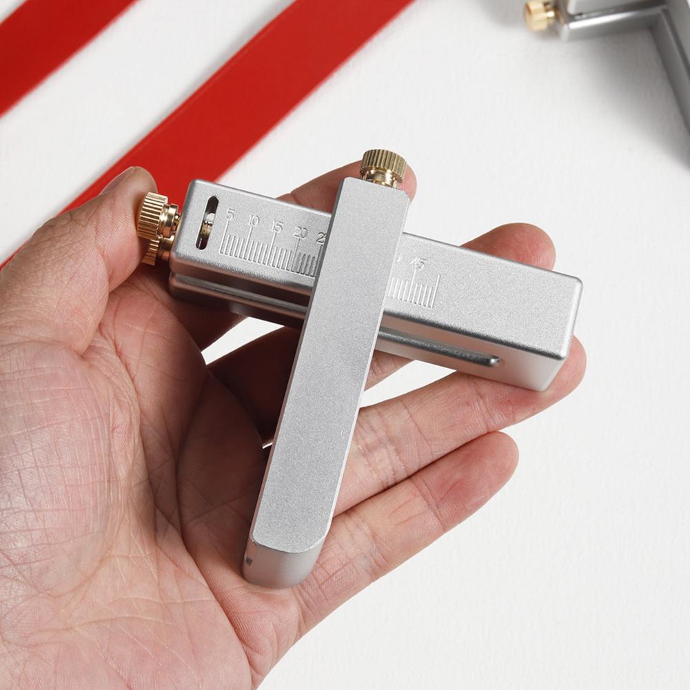 Leather Strap Cutter Aluminum Alloy Strip Belt Precise Cutting Tool Adjustable Leather Cutter for Leathercraft Incision Cutter