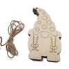 10 Pcs Christmas Dwarf Wooden Decorations for Windows Trees Hanging Decorations