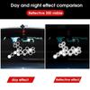Reflective Honeycomb Hexagonal Car Sticker Motorcycle Electric Vehicle Modification Waterproof Honeycomb Gear Reflective Decal