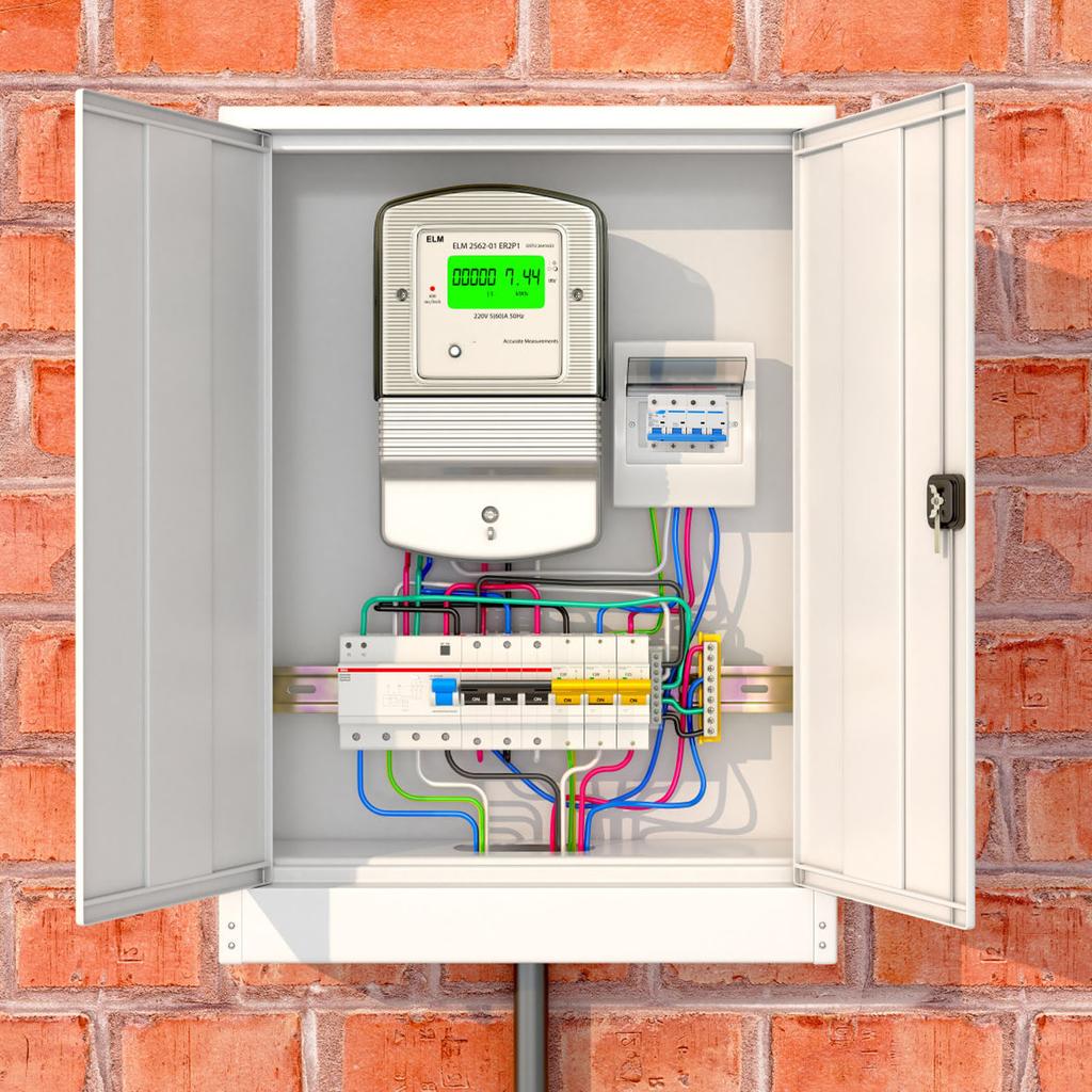 Rail Mount Circuit Breaker 4 Pole 400V 80A Versatile Safety  Flame Retardant Disconnect Sw