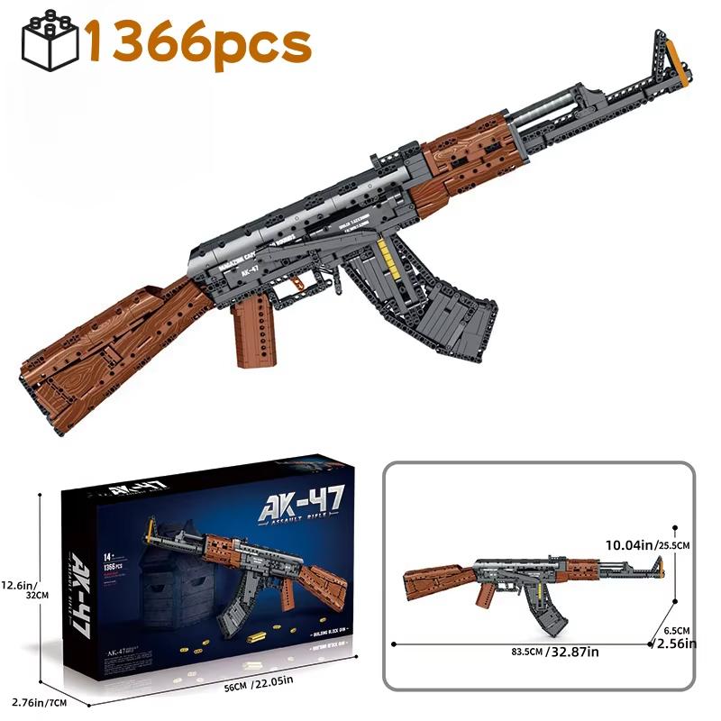 High-Quality Russia Ak-47 High-Quality Gun High-Quality Assault High-Quality Rifle High-Quality Bullets High-Quality Moc High-Quality Building