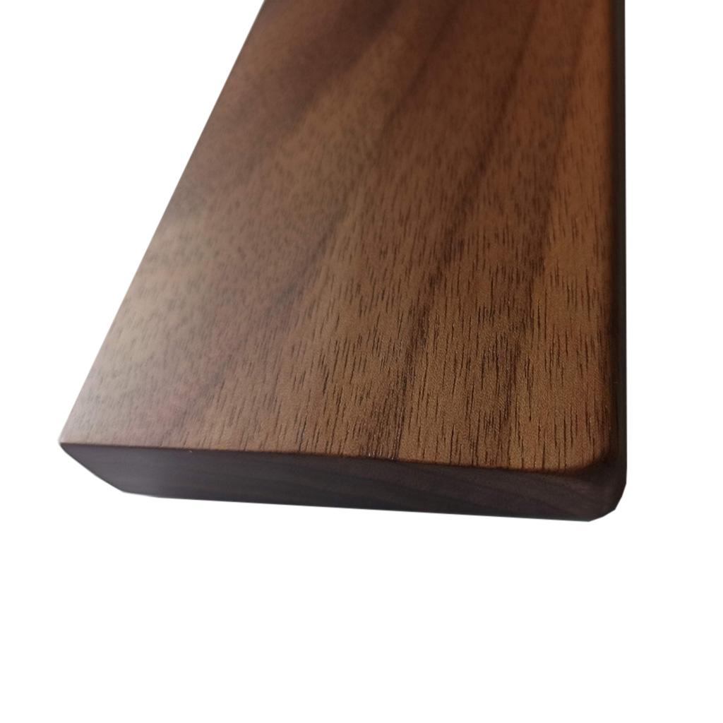 Wooden Keyboard Wrist Rest Walnut Wrist Rest Solid Wood Mouse Pad Wrist Guard for Keyboard (Walnut, 61 87 104 Keys)