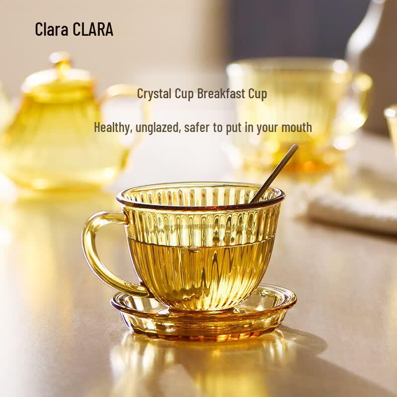 Klara Jing Zhan 500ml High Borosilicate Glass Breakfast Cup Set