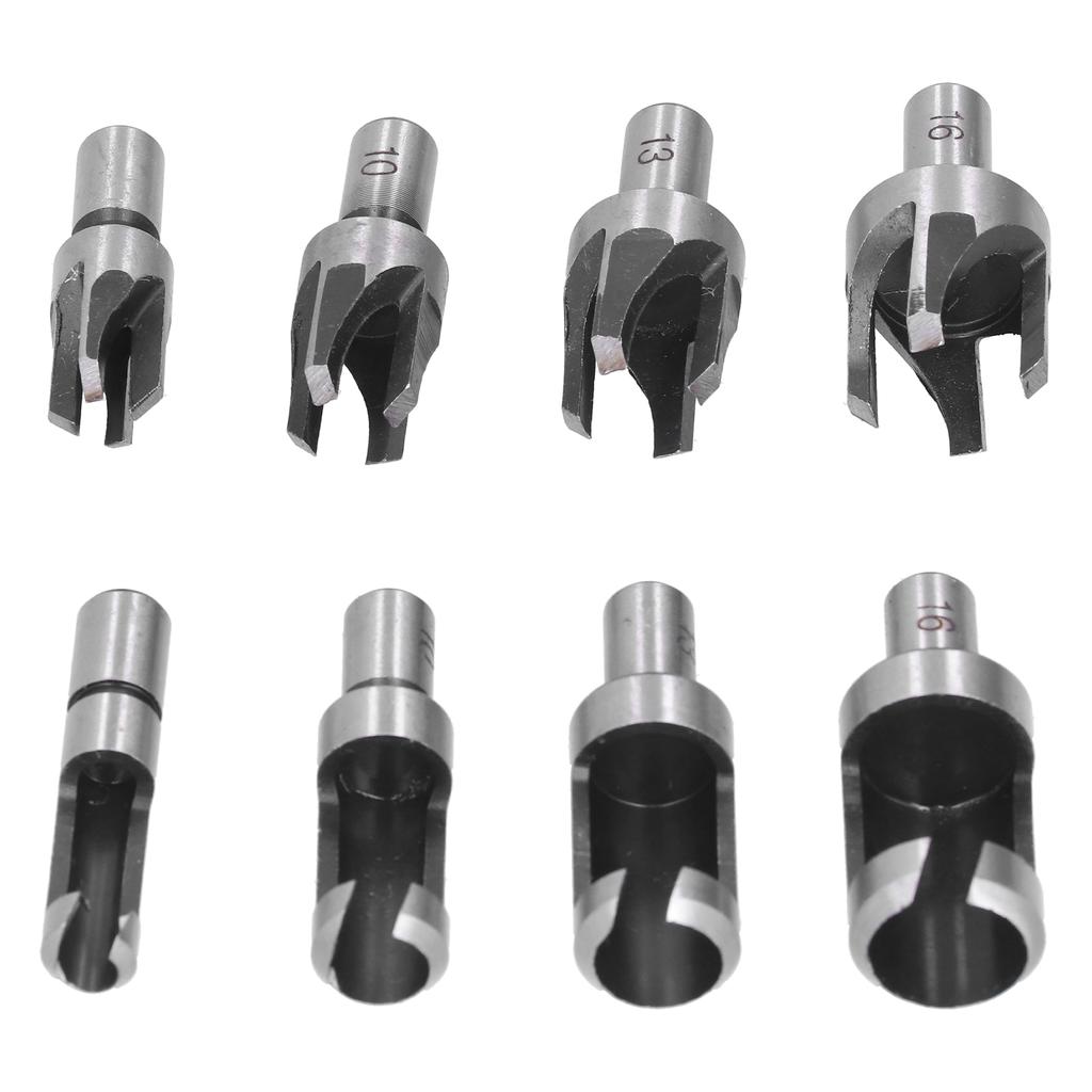 8 Stück Holzstopfenbohrer Fräser Kohlenstoffstahl Industriell Fass Klauentyp Langlebiger Holzschneider für