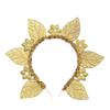 Golden Sun Goddess Crown Handmade Head Hoops  Women Girl Hair Accessories