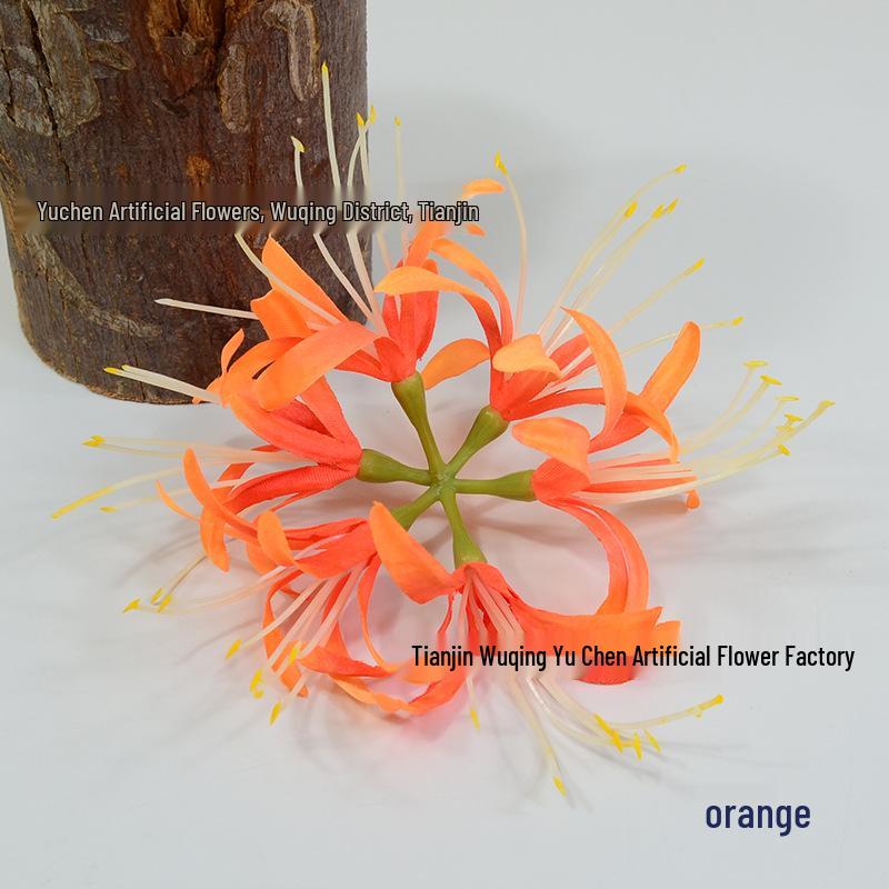 Lycoris Radiata Artificial Flower Head, Hanfu Photography Props & Floral Decor