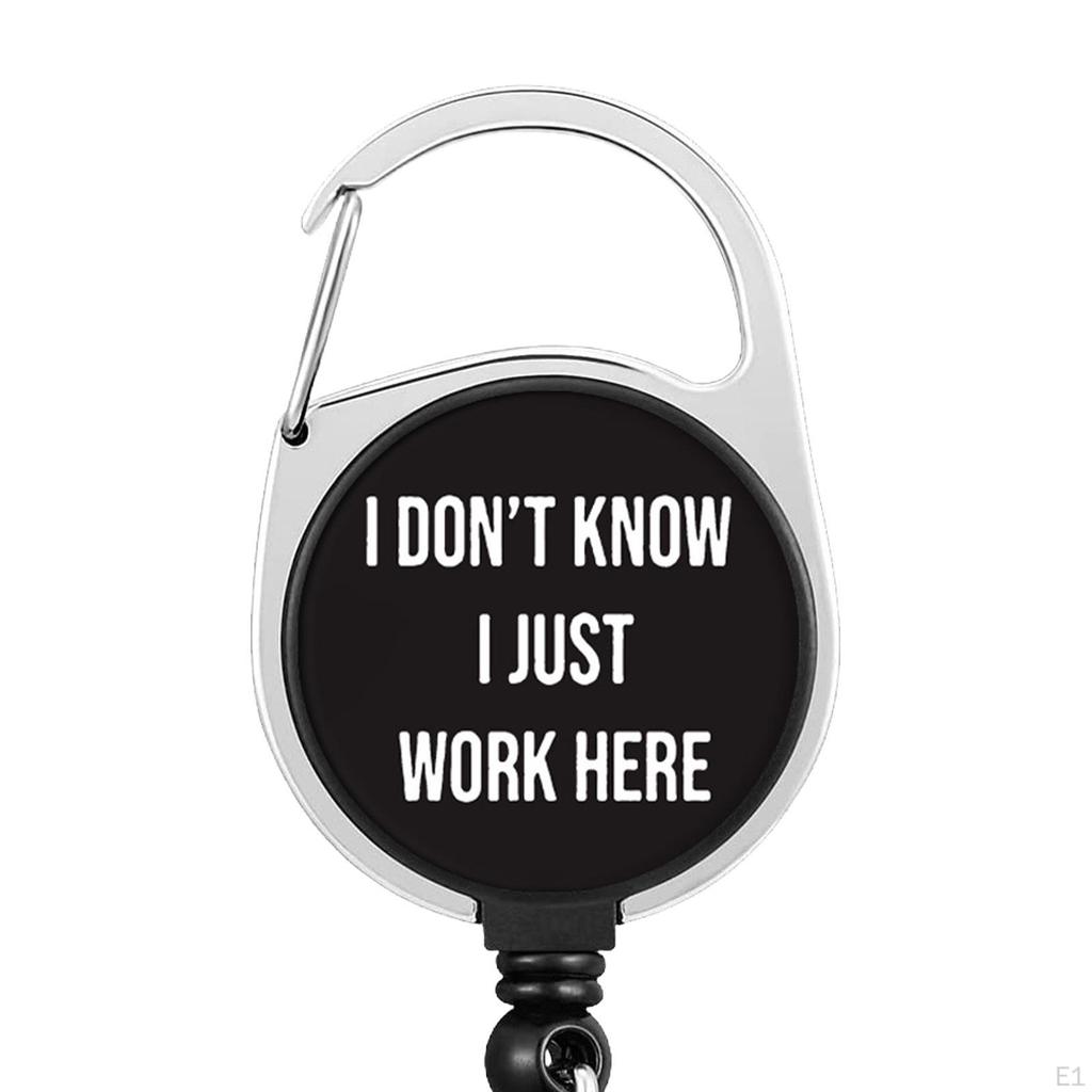 Verpleegkundige Intrekbare Badge Reel Houder Naamclip Accessoires met Draaibare Karabijnhaak voor
