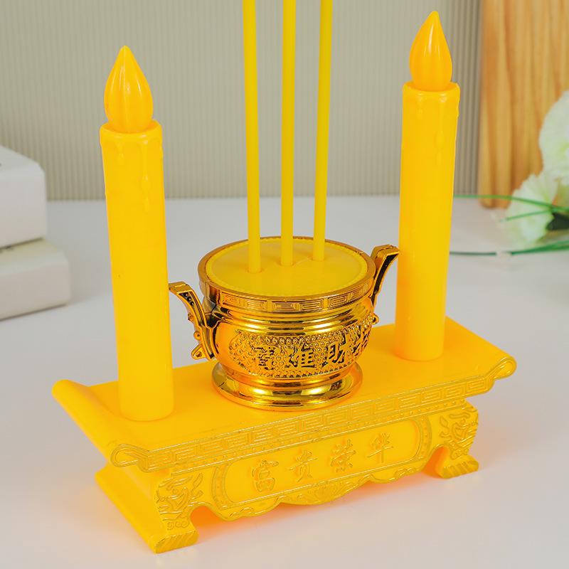 

LED Electronic Incense Burner for Offering Lights and Candles