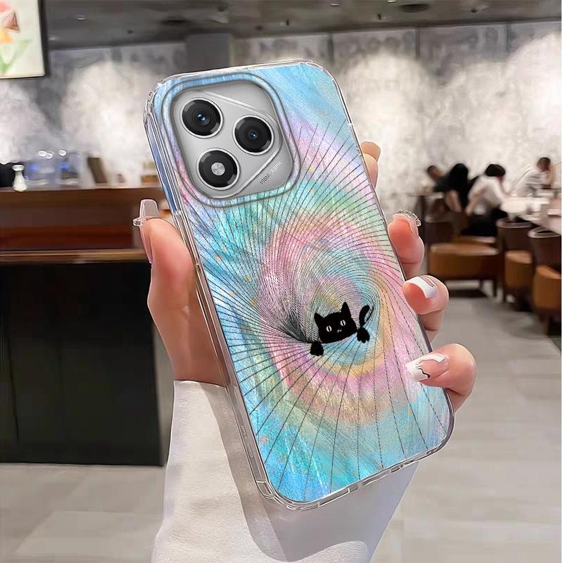 Gradient Rainbow Cat Cartoon Girls Case For Honor 400 Pro X9c Magic7 Magic6 200 Lite Smart X9a X8a X8b X8c X7c X6c Fundas Cover