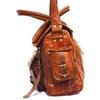 Handmade Purse Rare Vintage Brown Genuine Retro Leather Messenger Cross Body Bag