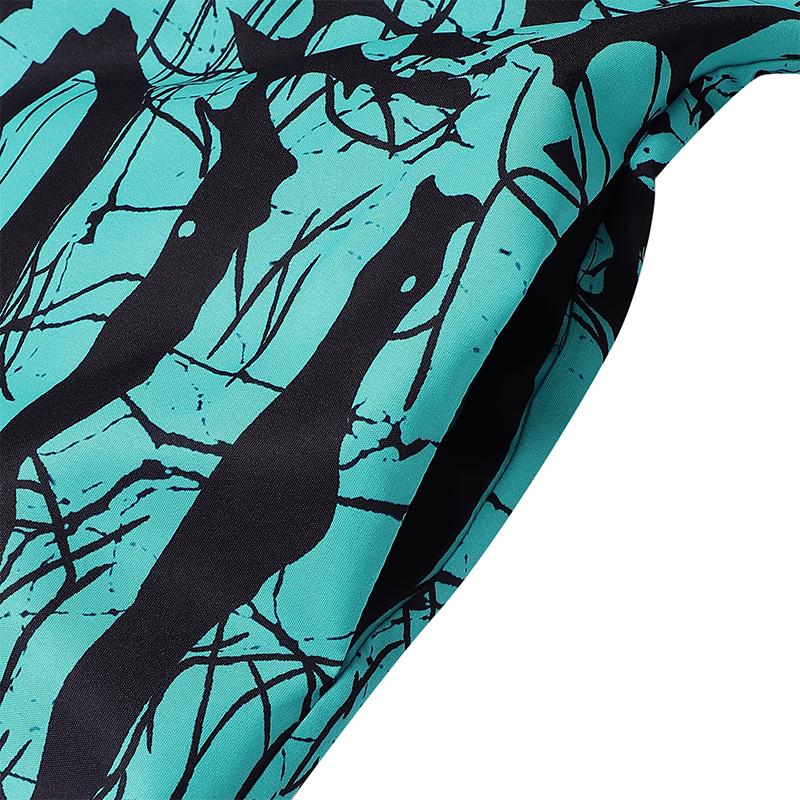 L-5XL Women Long Sleeve Striped Print Patchwork Casual Baggy Maxi Kaftan Dress