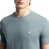 Emporio Armani Fw25 Slim Fit Crew Neck Embroidered Logo Short Sleeve Cotton Knit T-Shirt Men T-Shirts EM005396-AF13715-U9170