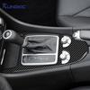 Car Central Control Gear Shift for Mercedes Benz SLK R171 2004 2005 2006 2007 2008 2009 2010 Real Soft Carbon Fiber Trim Sticker