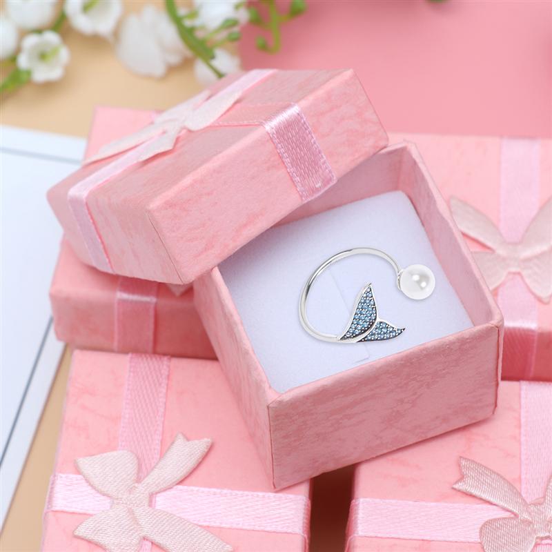 24 Stück Schmuckorganisatoren Aufbewahrung Geschenkboxen Für OhrRosa Paare Buch OhrGeschenk Aufbewahrungskoffer Vitrinen Armband Schleife