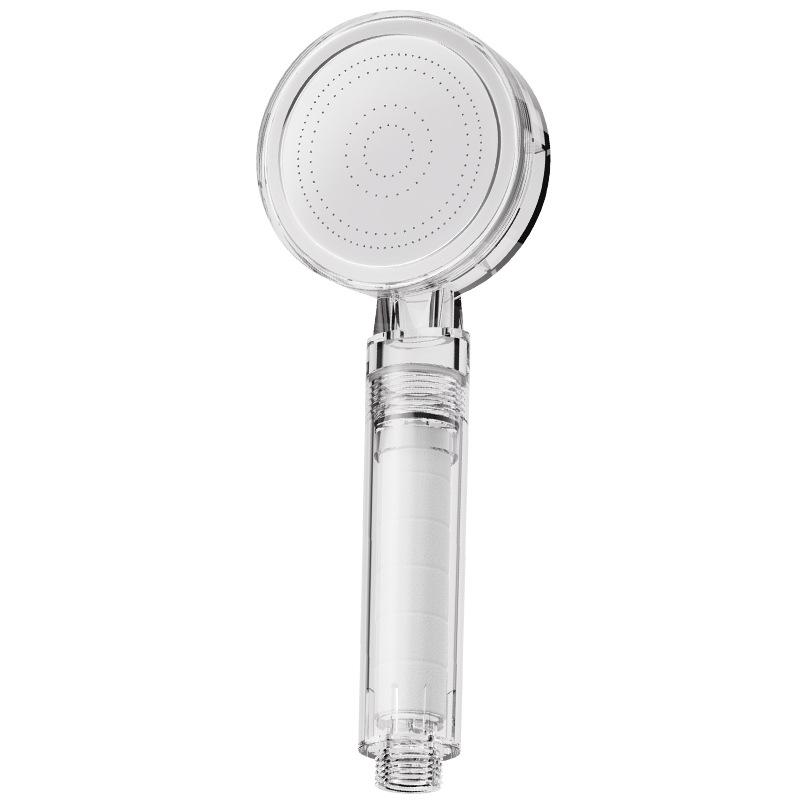 INS Style Pressurized Soft Water Filter Shower Head with Double Dechlorination and Antibacterial Purification