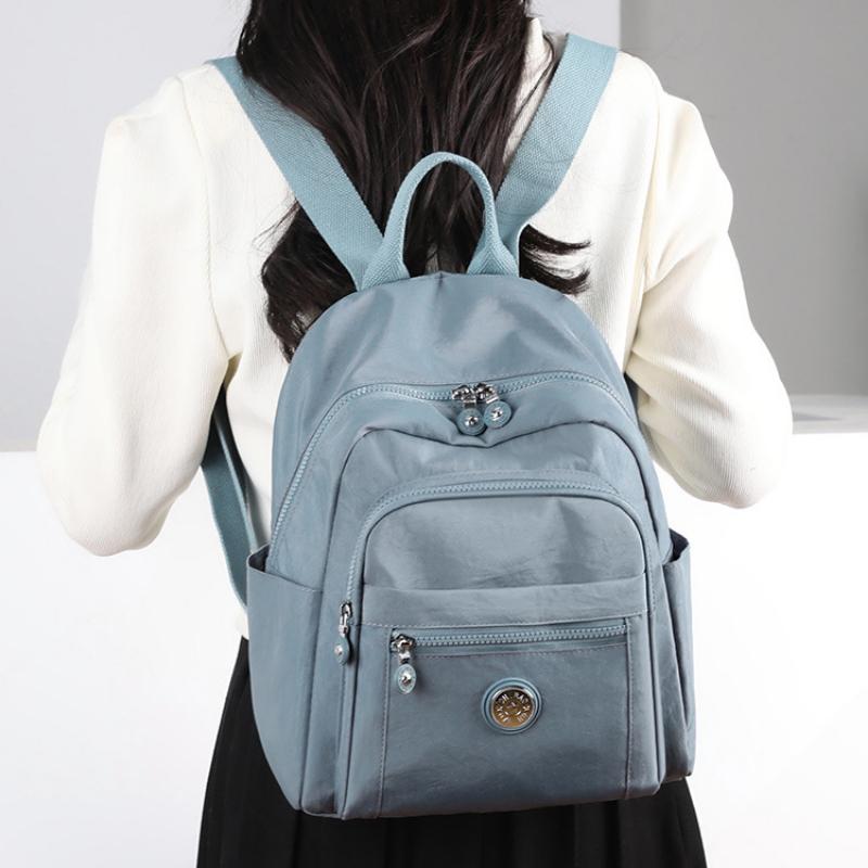 Fashion Backpack Women's New Style Backpack Nylon Cloth High-grade Bag Lightweight Commuting Ladies Backpack Travel Bag