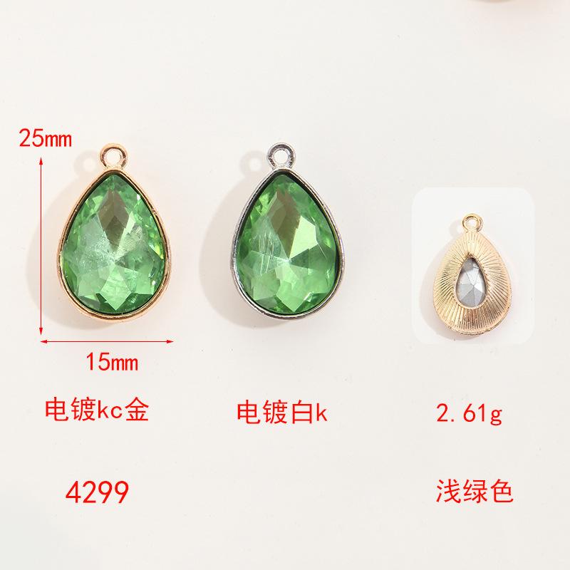 Simple Collarbone Chain Bracelet Alloy Diy Accessories Versatile Handmade Water Drop Pendant Diy Accessories