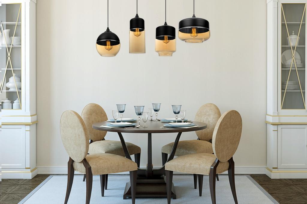 HANGING CEILING LAMP, GLASS PLAFON, LED LAMP