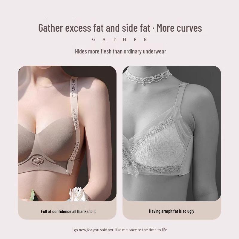 Tila Seamless Bra: Women's Small Chest, Enhanced Support, Anti-Sagging, Adjustable Shapewear, No Empty Cup.
