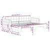 VidaXL Lit de jour avec lit gigogne vert foncé 80x200 cm velours 3196924