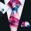 Designer Blue Ties for Men 10 Styles Necktie Pocket Square Cufflinks Set Wedding Dating Party