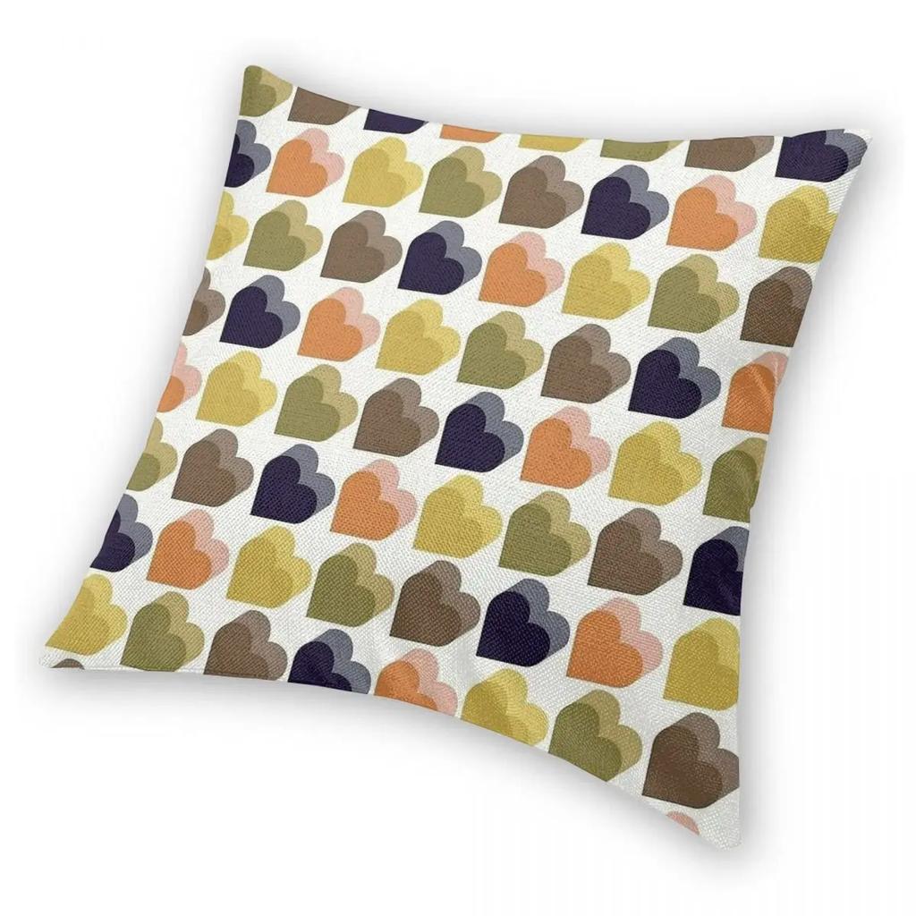 Hearts Multi Orla Kiely Pillowcase Double-sided Printing Cushion Cover Decorations Fashion Retro Pillow Case Cover Home