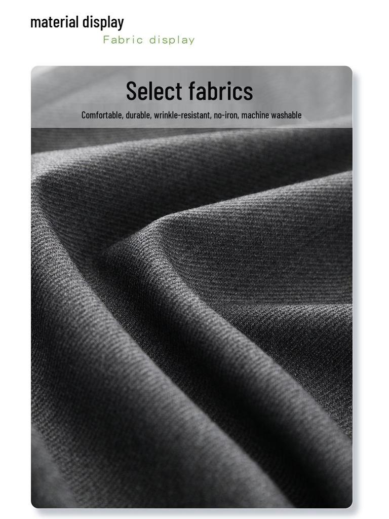 Women's Gray Wide-Leg Drapey Pants - Spring 2025 High-End, Slimming Straight-Leg Trousers