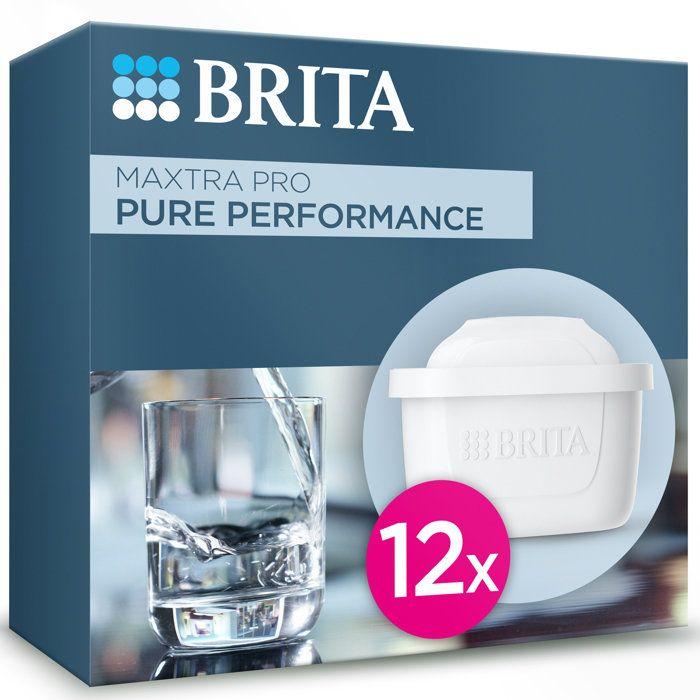 BRITA Cartouche Filtrante MAXTRA PRO Pure Performance Pack 12 - Recharge D'origine Pour Une Eau Au Goût Pur