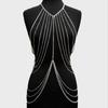 Catena Corpo Multi-strato Donna Harness Catena Petto Femminile Accessori Sexy Lucidi Gioielli Vita Decorazione Corpo