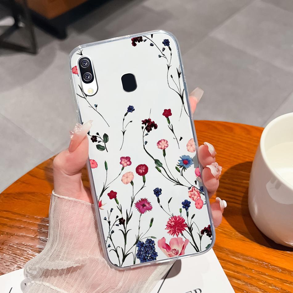For Samsung Galaxy A40 A41 Phone Case Simple Creative Clear Back Cover For Samsung A 40 A 41 Soft TPU Silicone Anti Drop Fundas