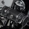 Motorcycle Handlebar Bag PU Leather Bike Side Mount Saddlebag Scooter ATV Outdoor Riding