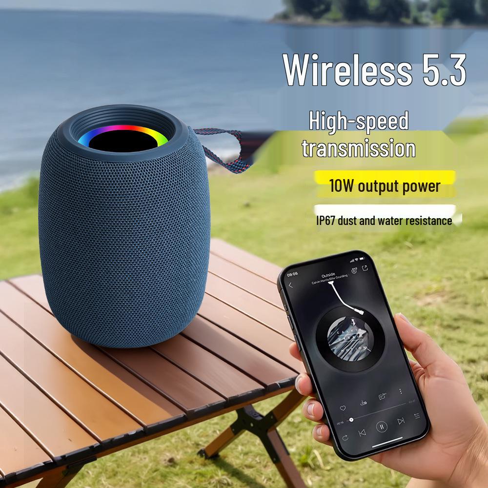 P173 Bluetooth Portable Wireless Handheld Speaker with Subwoofer and Card Slot for Outdoor Use