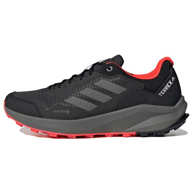 

Adidas Terrex Trailrider Gore-Tex Men s Core Black Grey Four Solar Red Trail Running Sneakers HQ1233 42 чёрный